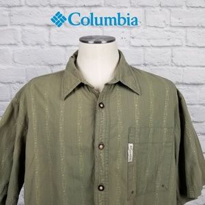 Columbia Camp Fishing Shirt Trout Pattern Sz L